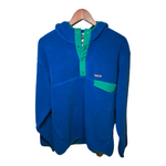 Patagonia Synchilla Hooded Snap T Fleece Blue, Green Large
