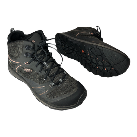 Keen Womens Terradora Mid Waterproof Hiking Boots Gray W7.5/EU38