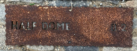 Half Dome - Yosemite Steel Trailhead Sign Reproduction