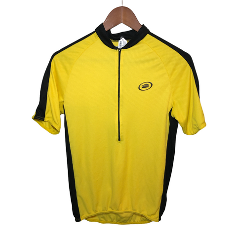 Performance Mens Cycling Jersey Yellow Medium