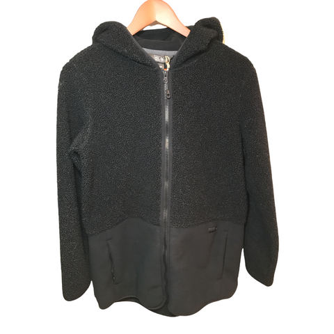 Mountain Hardwear Fleece Hoodie Jacket Black Medium