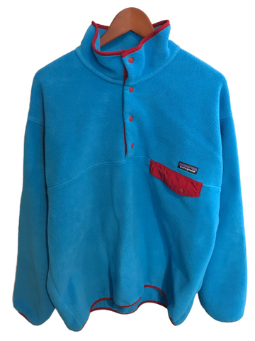 Patagonia Mens Synchilla Fleece Pullover Blue Large