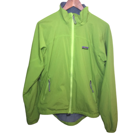 Patagonia Mens Cycling Jacket / Windbreaker Green Medium