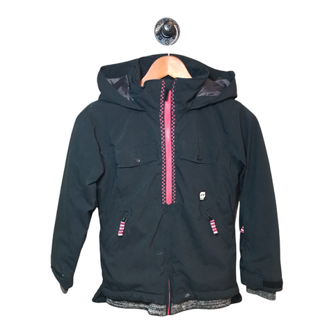 Orage Girls Ski Jacket Black, Pink Small