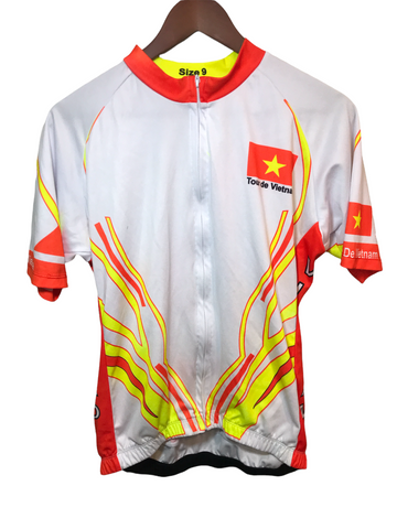 Jeff Lebowski Designs Mens Cycling Jersey Orange, Yellow, White 9