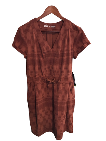 REI Aoroki Woven Dress Baked Earth Medium