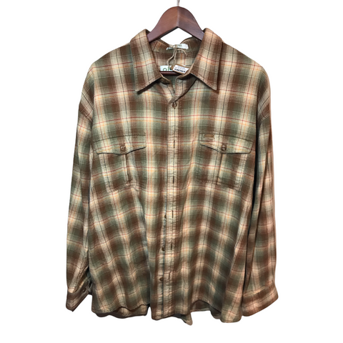 Orvis Flannel Shirt Brown XX-Large