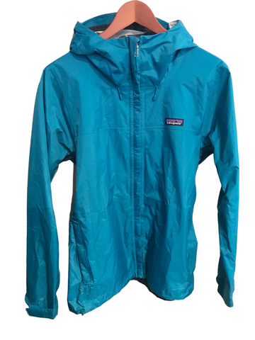 Patagonia Womens Rain Jacket Blue Large