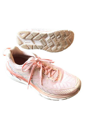 Hoka X OV Clifton 4 Trail Running Shoes Pink 10.5