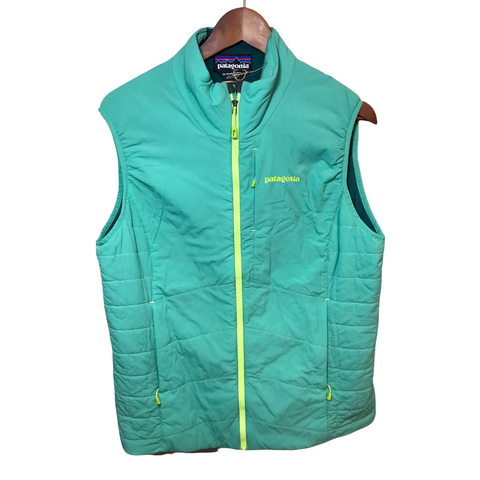 Patagonia Womens Puffy Vest Teal X-Large