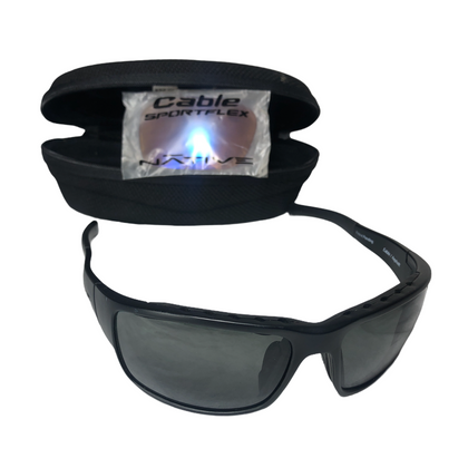 Native Eyewear Mens Cable Polarized Sunglasses Black