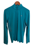 Mountain Hardwear Mens 1/4 Zip Base Layer Top Blue Medium