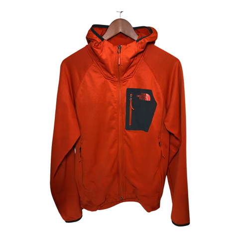 The North Face Mens Borod Hoodie Lightweight Fleece Jacket Orange Medium