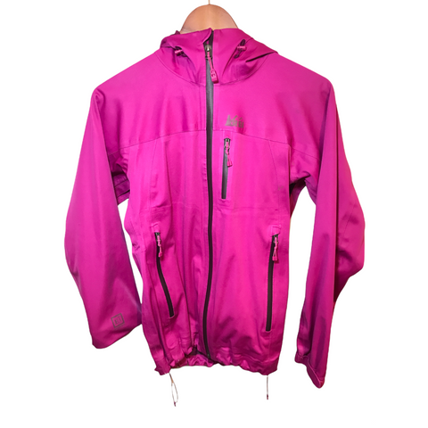 REI Elements Rain Jacket Pink Small
