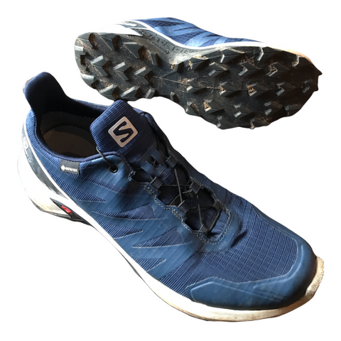 Salomon Mens Super Cross Trail Running Shoes Blue 10.5
