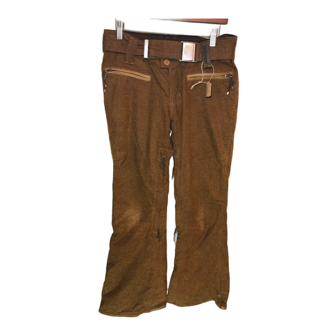 Holden Womens Ski and Snowboard Pants Brown Small