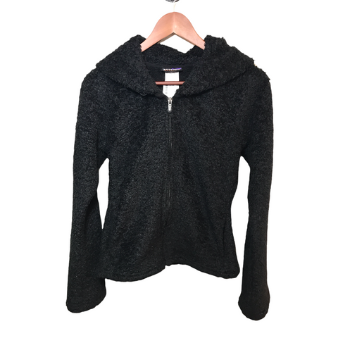 Patagonia Womens Synchilla Zip Up Sweater Black Medium