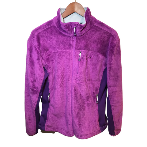 Mountain Hardwear Womens Fleece Jacket Purple Large