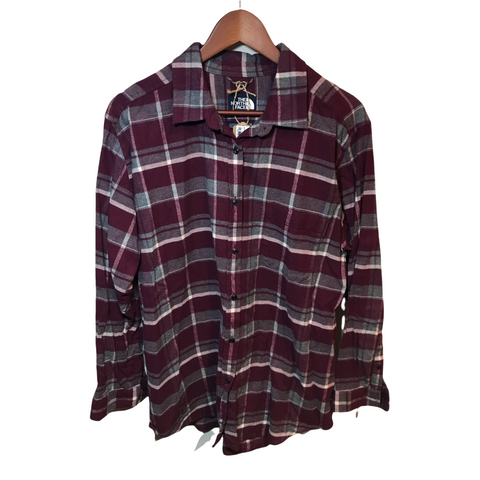 The North Face Flannel Shirt Purple X-Large