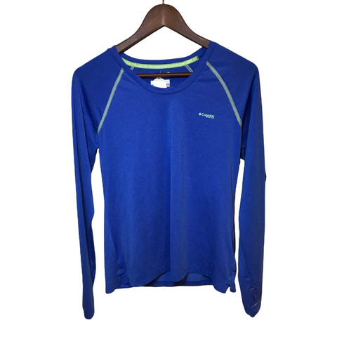 Columbia Long Sleeve Base Layer Blue Small