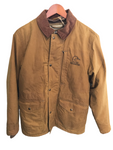 Filson Mens DUCKS UNLIMITED COVER CLOTH MILE MARKER COAT w/ QUILTED PACK JACKET Rugged Tan / Tan Small