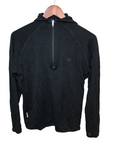 Icebreaker Mens Merino 1/4 Zip Hoodie Black Small