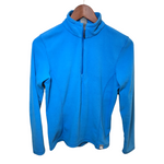 REI Womens Half Zip Pullover Blue Medium